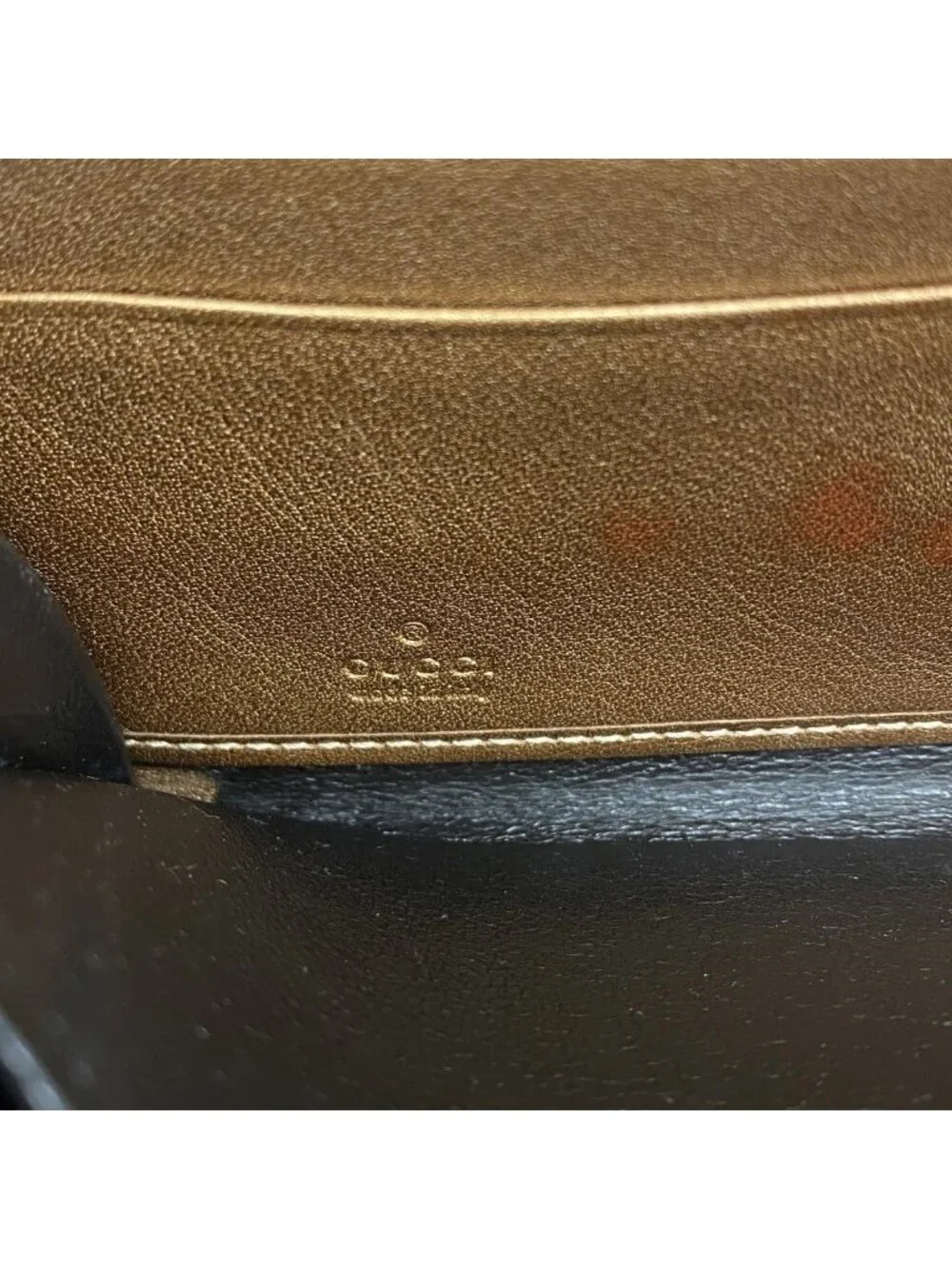 Gucci Wallet GG Canvas Brown Champagne Gold - Picture 4 of 9